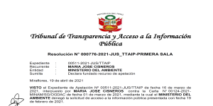 Alcances del Derecho de acceso a la información pública en materia ambiental: nuestra experiencia ante la denegatoria de información que recibimos del Minam
